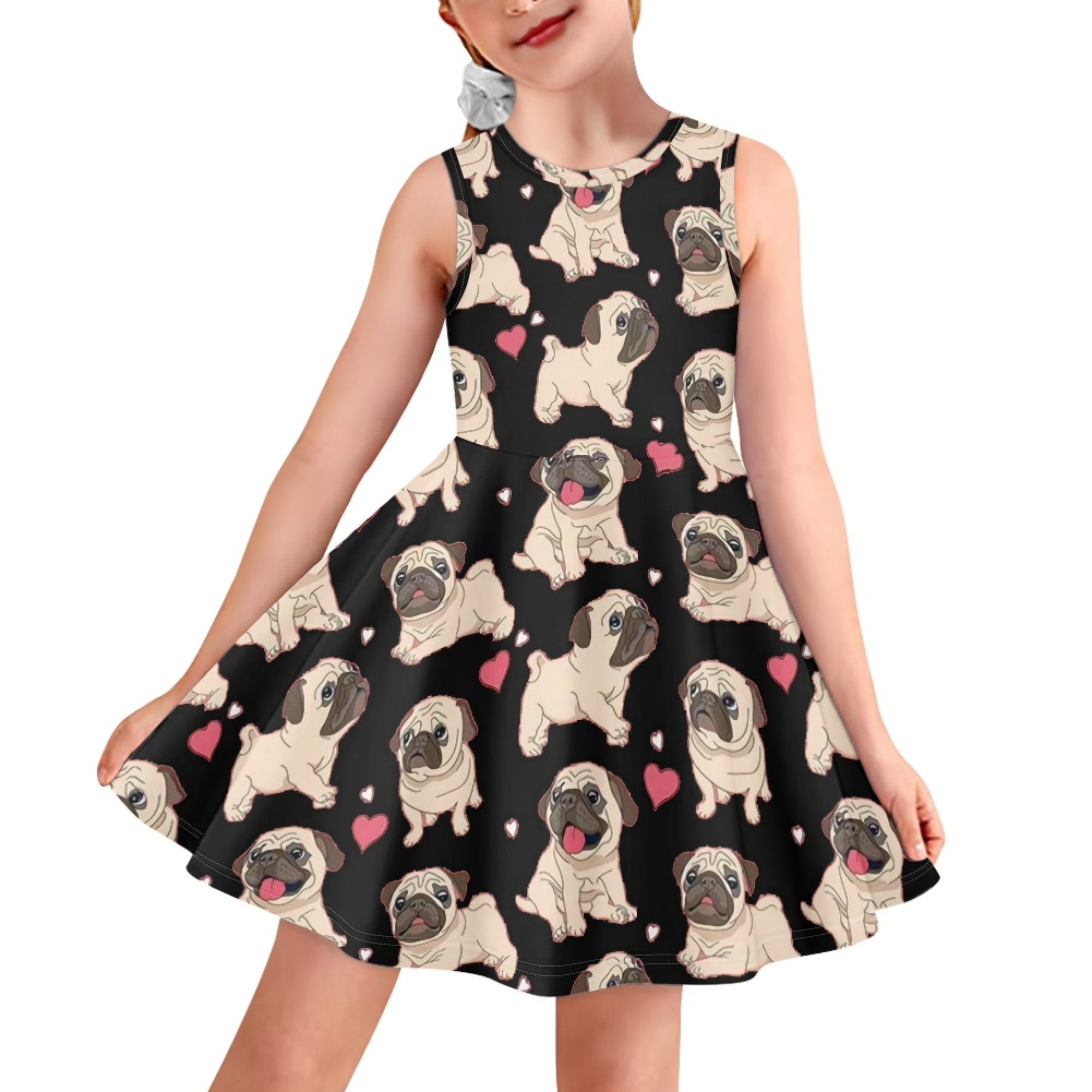 Girls Midi/Knee Length Casual Dress (Beige, Sleeveless) – Cutecumber Designs
